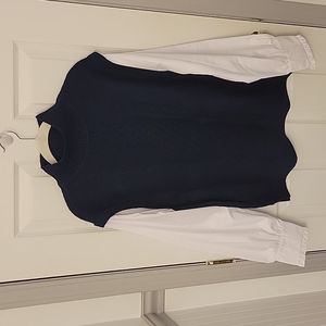 LOFT sweater with blouse sleeves